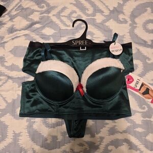 SPREE Emerald Push-Up Bra and Panty Set